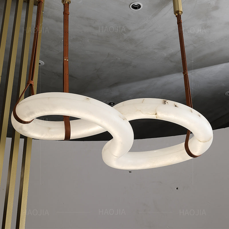 Designer Contemporary Nordic Alabaster Chandelier - XYlight