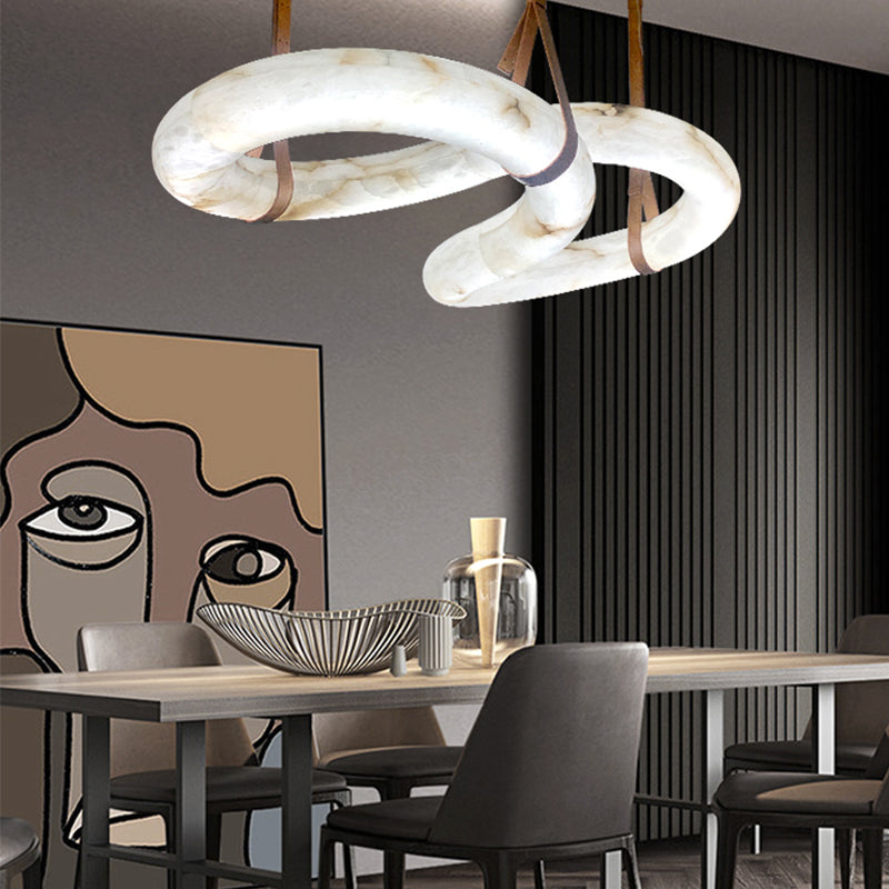 Designer Contemporary Nordic Alabaster Chandelier - XYlight