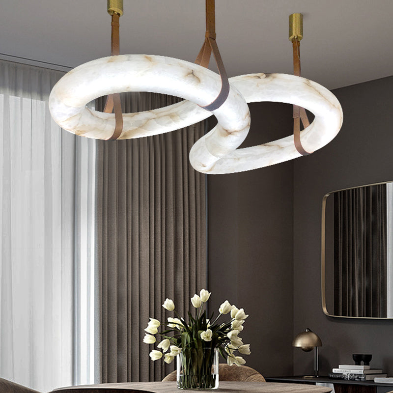 Designer Contemporary Nordic Alabaster Chandelier - XYlight