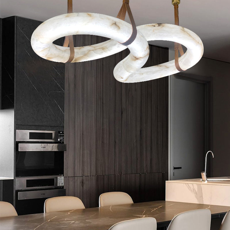 Designer Contemporary Nordic Alabaster Chandelier - XYlight
