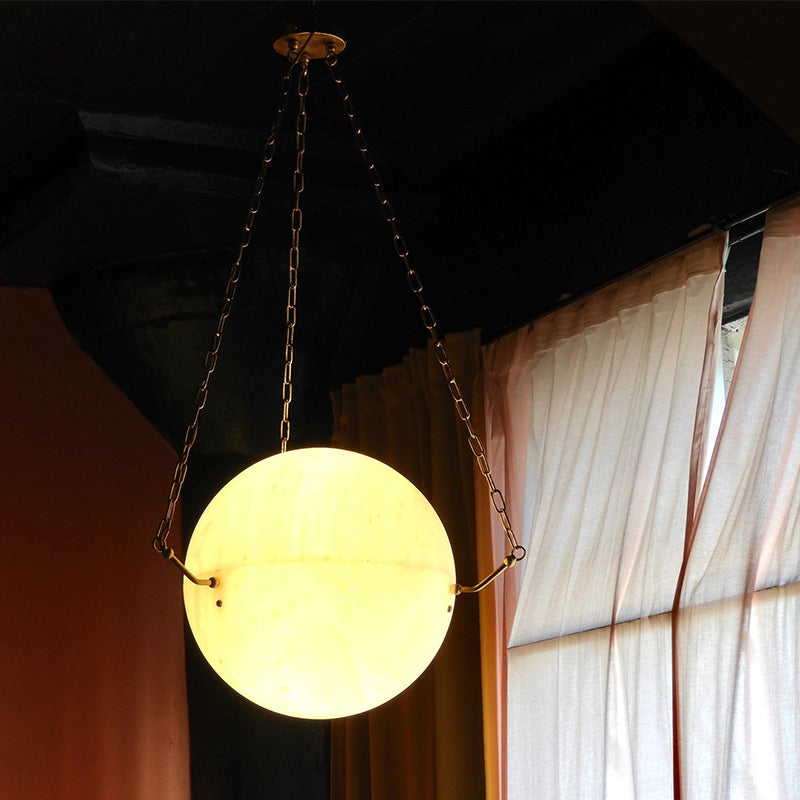Zenobia Alabaster Suspension Lamp - XYlight