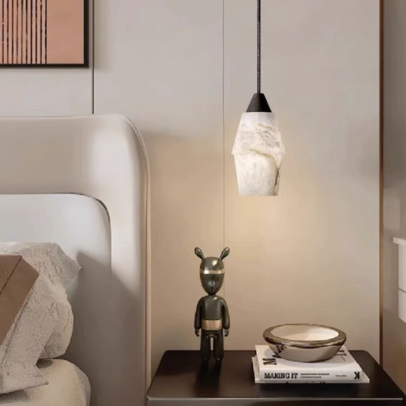 Tobey Alabaster Pendant Lighting, Interior Hanging Chandelier - XYlight