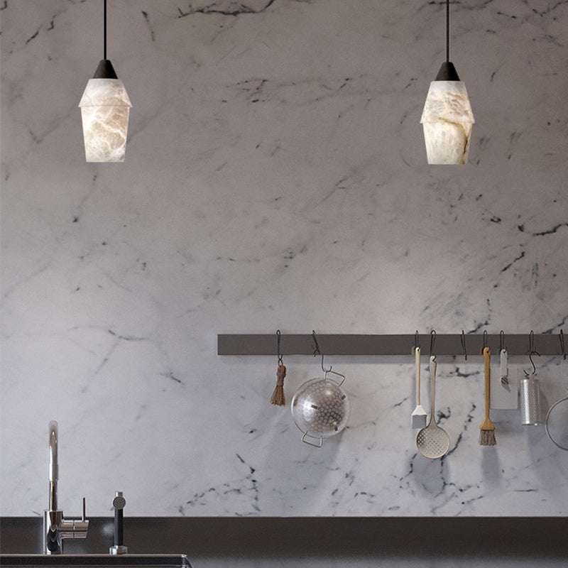 Tobey Alabaster Pendant Lighting, Interior Hanging Chandelier - XYlight