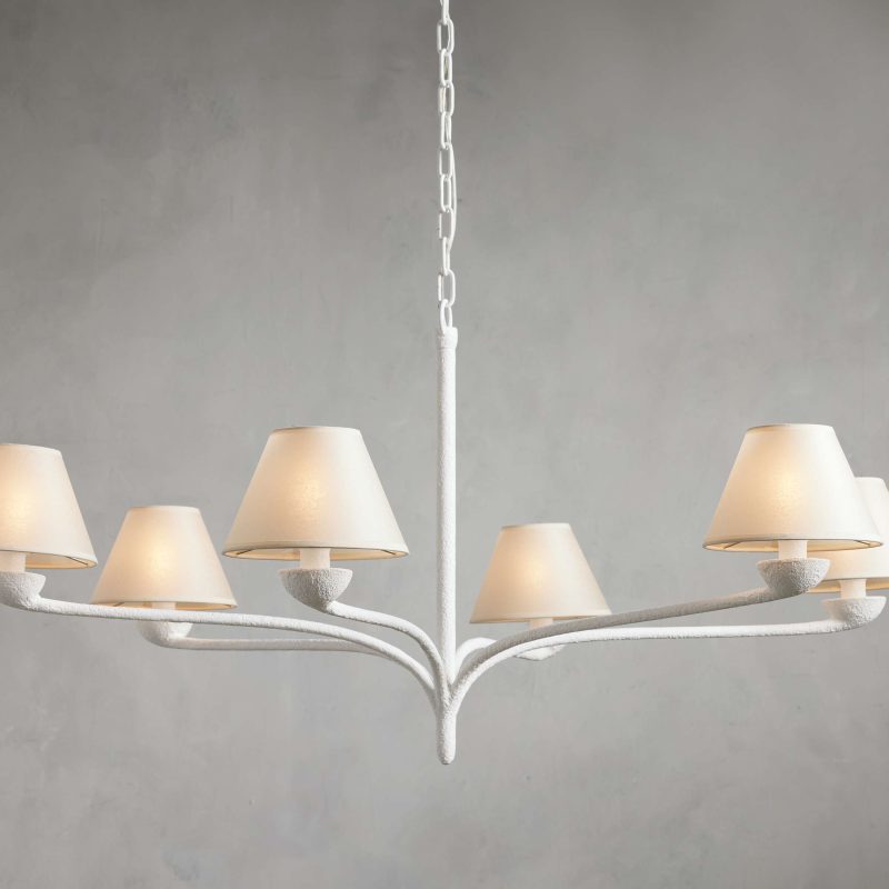 Dorsey White Round Chandelier