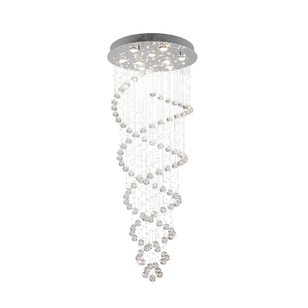 Double Spiral Three Step Dimming LED Modern Staircase Chandelier - XYlight