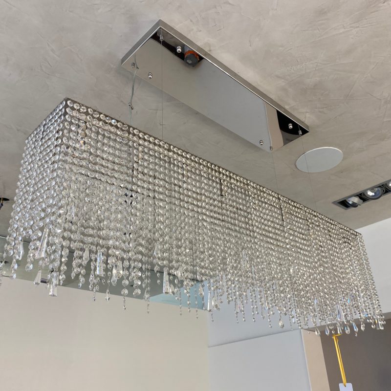 Elcorisse Classical 20-Light Long Crystal Chandelier