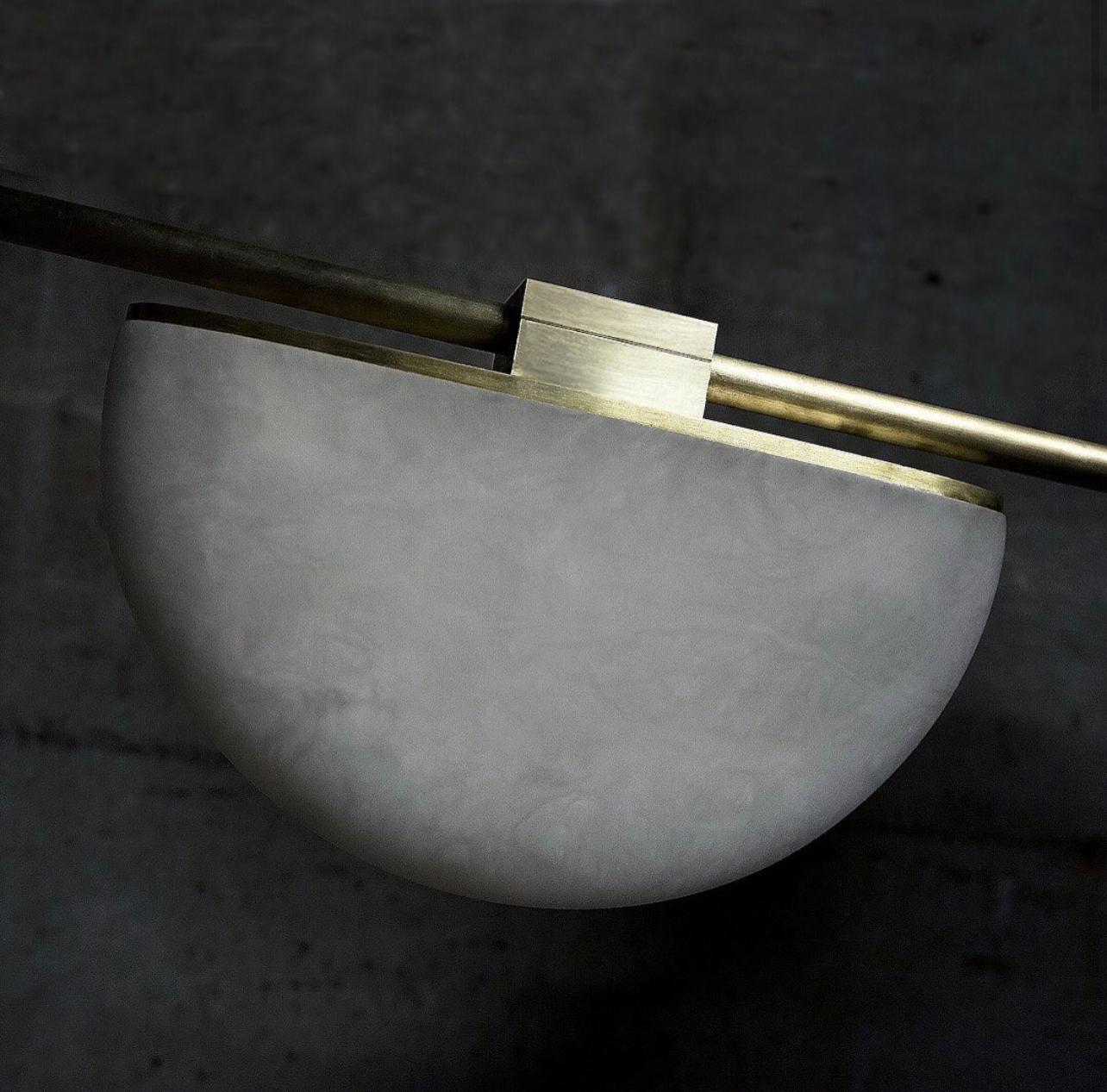 Elliot Alabaster Chandelier, Artistic Modern Chandelier for Bar Area - XYlight
