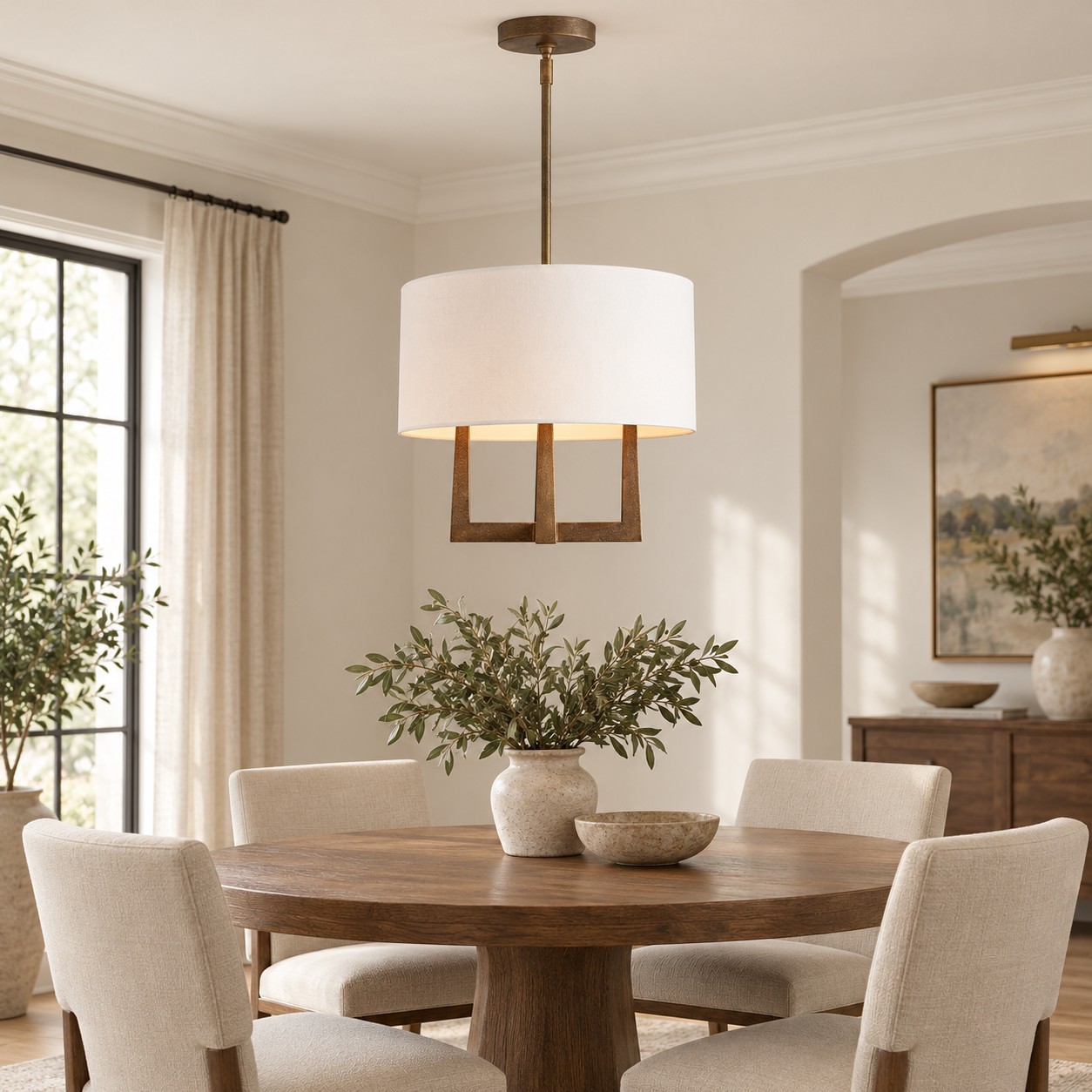 Emrilo Shaded Chandelier - XYlight