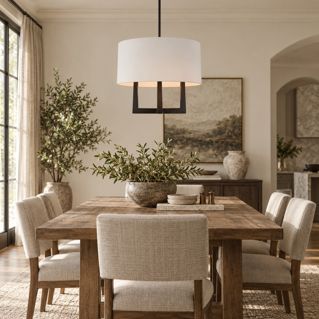 Emrilo Shaded Chandelier - XYlight