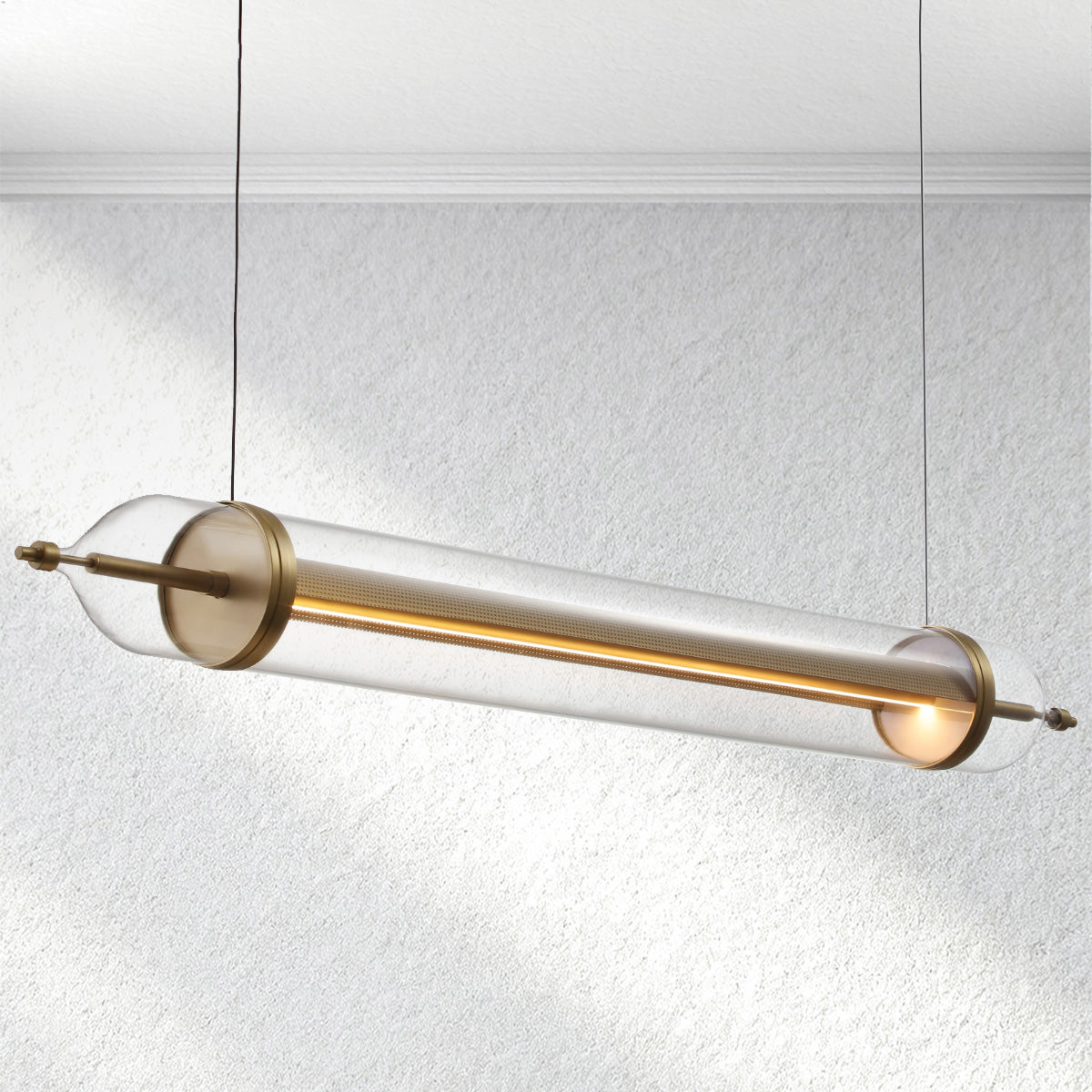Ethereal Linear Glass Chandelier - XYlight