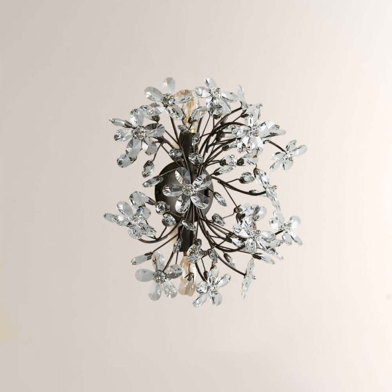 Fiora Crystal Blossom Wall Sconce