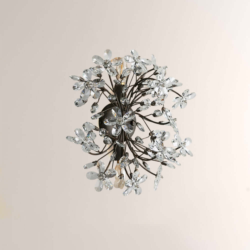Fiora Crystal Blossom Wall Sconce - XYlight