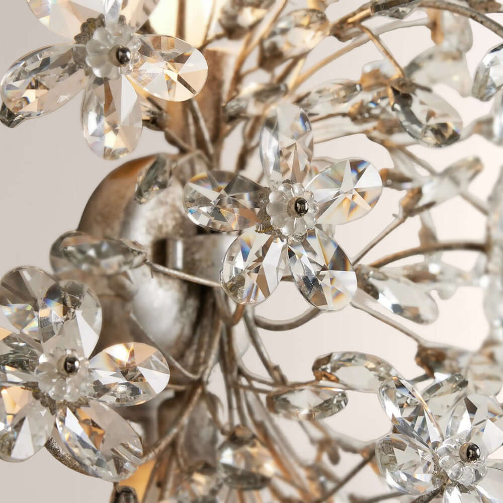 Fiora Crystal Blossom Wall Sconce - XYlight