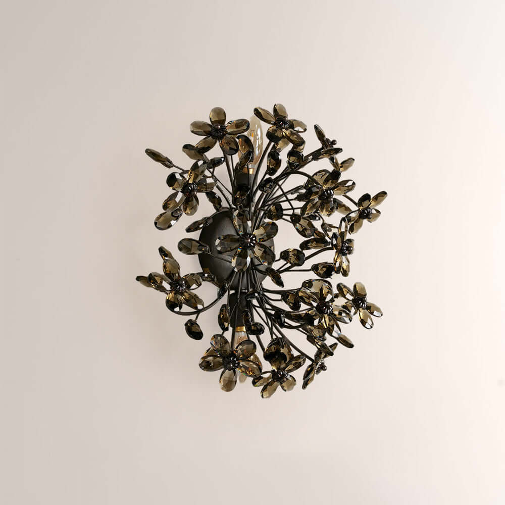 Fiora Crystal Blossom Wall Sconce - XYlight