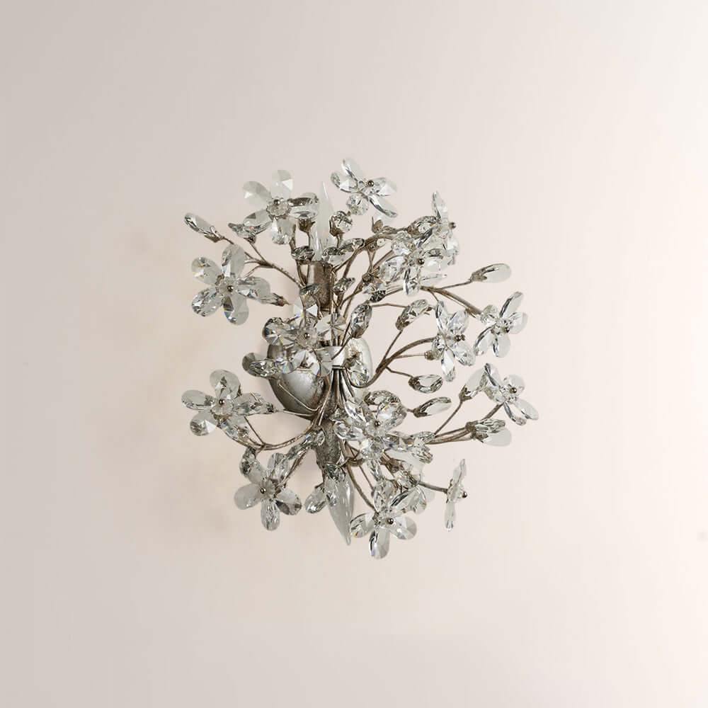 Fiora Crystal Blossom Wall Sconce - XYlight