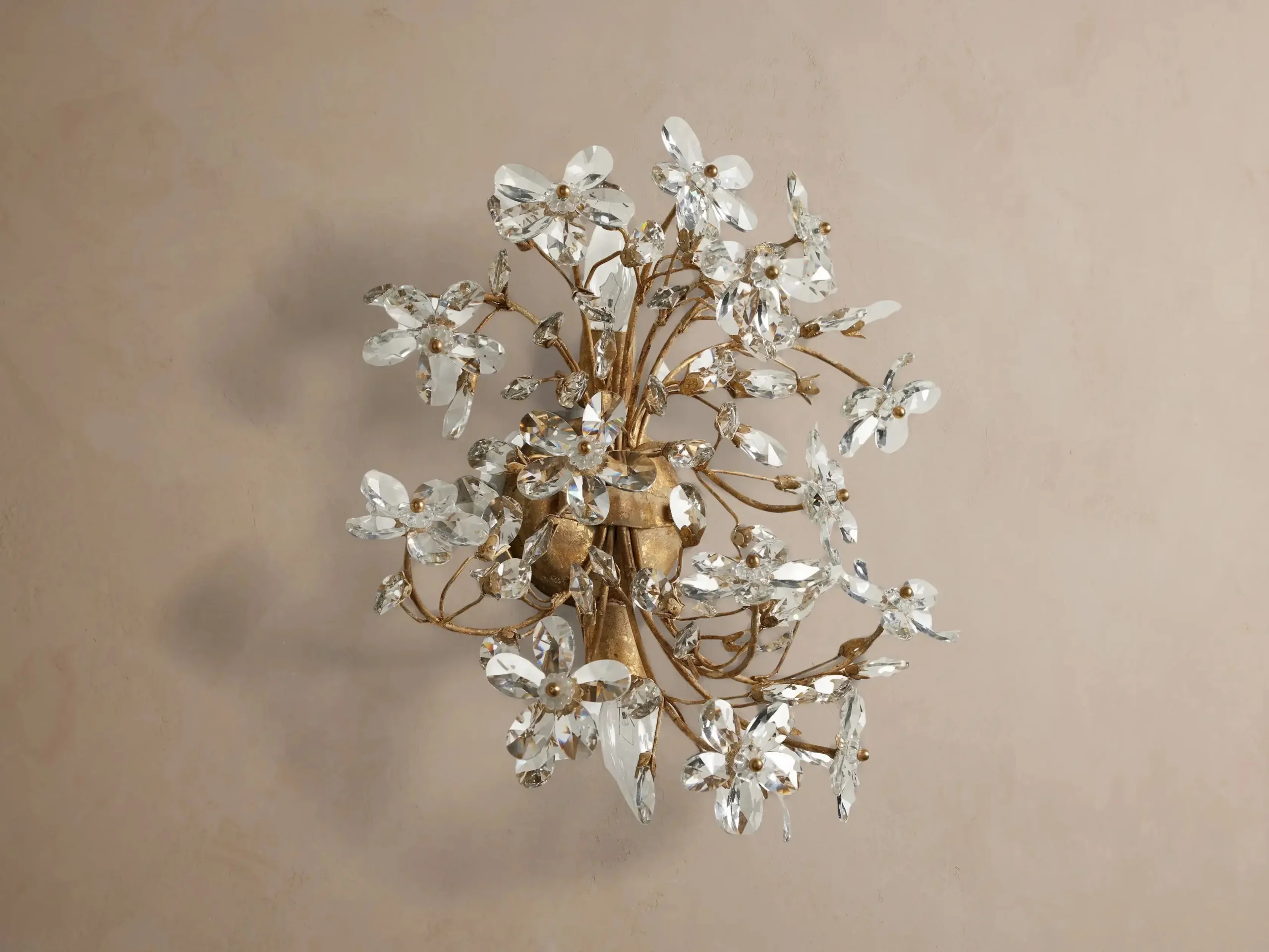 Fiora Crystal Blossom Wall Sconce - XYlight