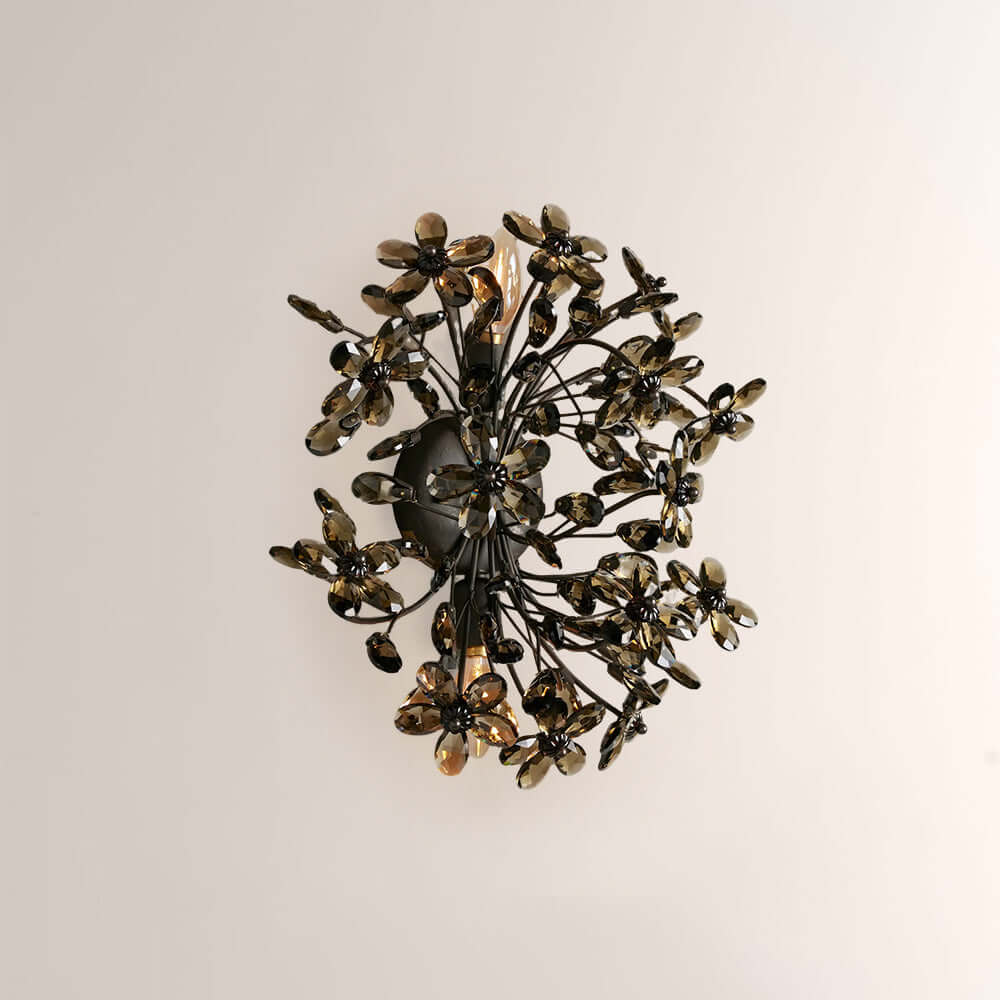 Fiora Crystal Blossom Wall Sconce - XYlight