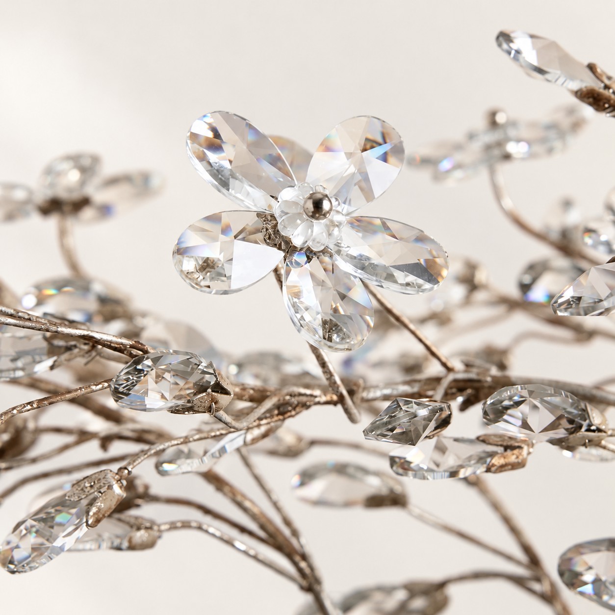Fiore Linear Floral Crystal Chandelier - XYlight