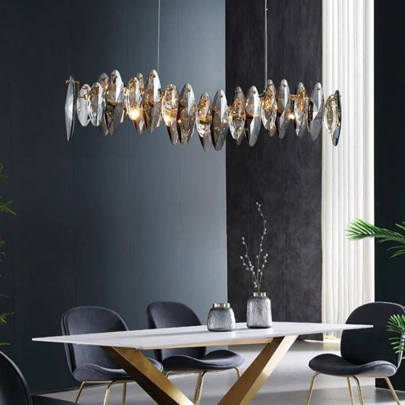 Flora Crystal Linear Chandelier L51" - XYlight