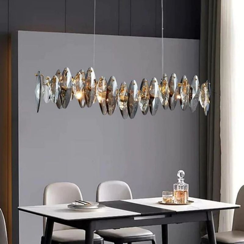 Flora Crystal Linear Chandelier L51" - XYlight