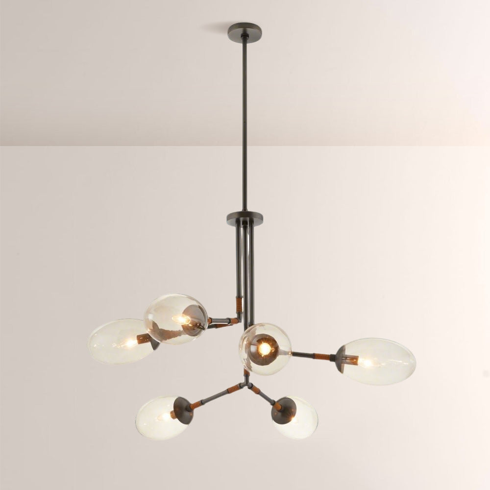 Frances Glass Chandelier - XYlight