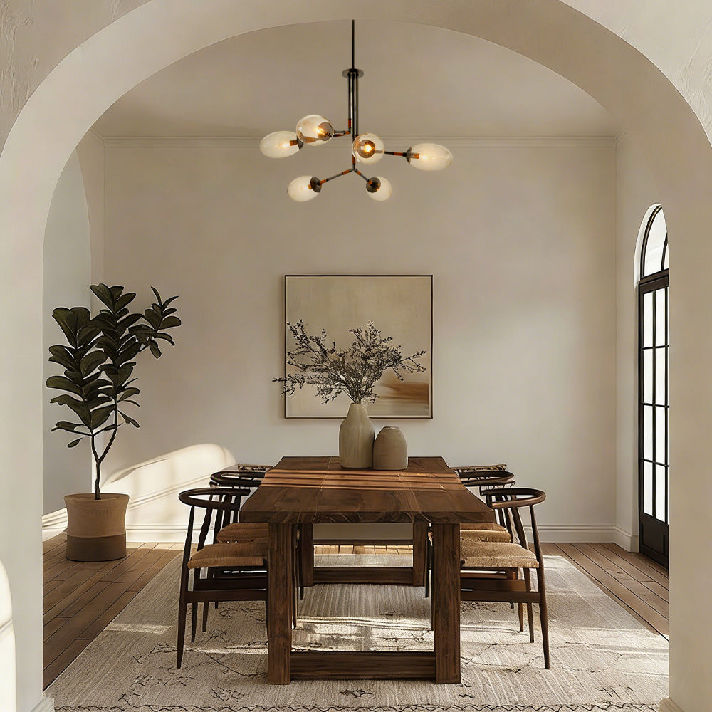 Frances Glass Chandelier - XYlight