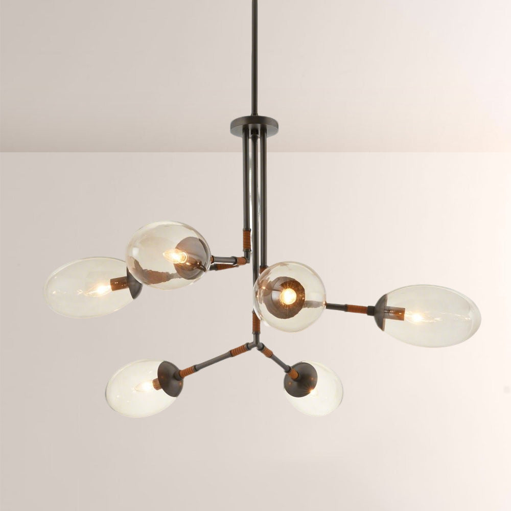 Frances Glass Chandelier - XYlight