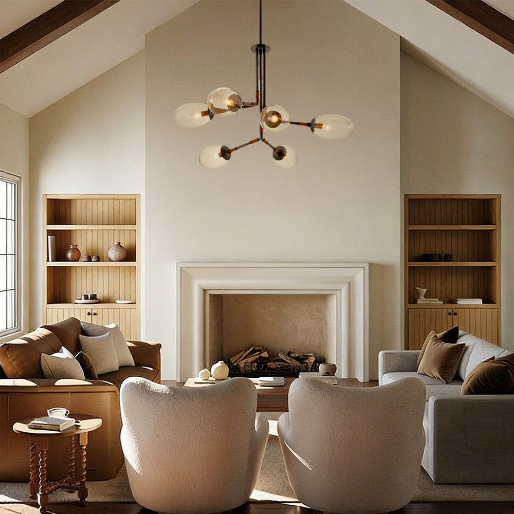 Frances Glass Chandelier - XYlight