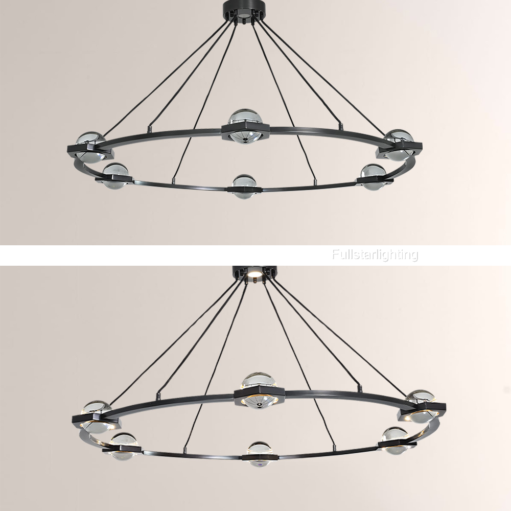Genvarel Round Chandelier - XYlight