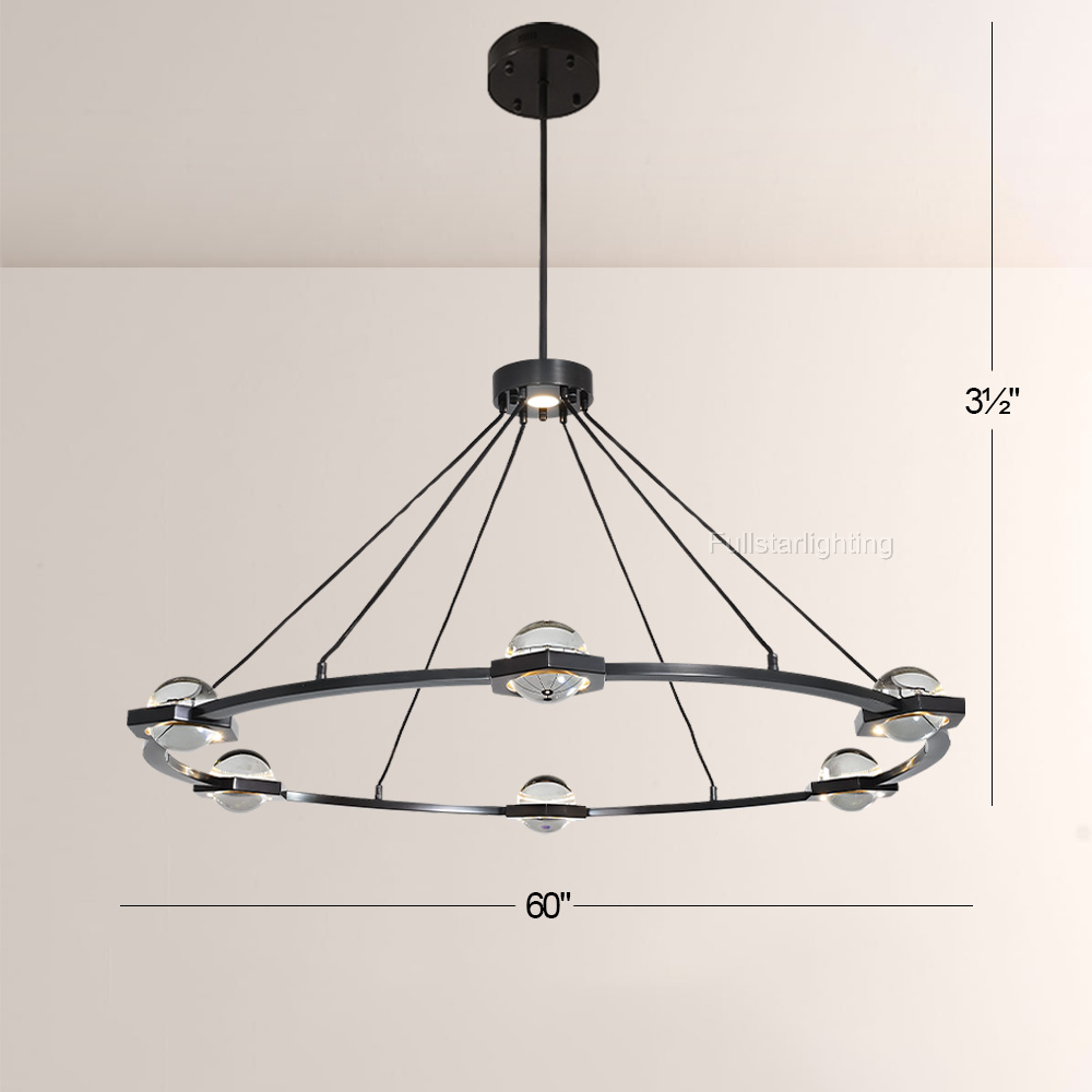 Genvarel Round Chandelier - XYlight
