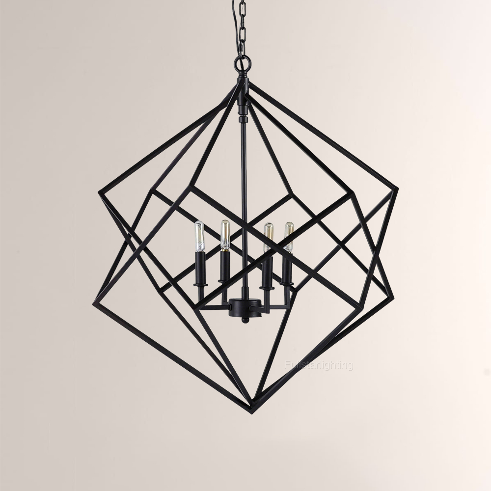 Geode Metal Four-Light Chandelier - XYlight