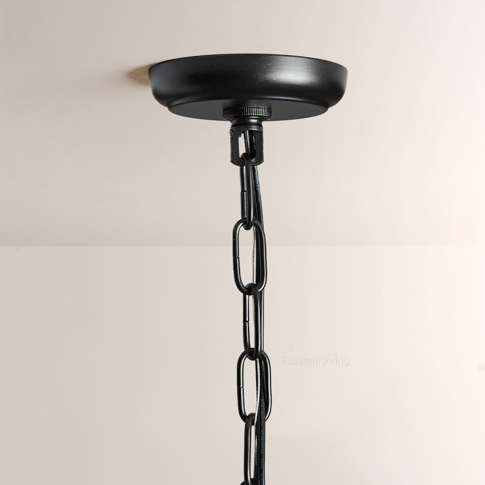 Geode Metal Six-Light Chandelier 44¼" - XYlight