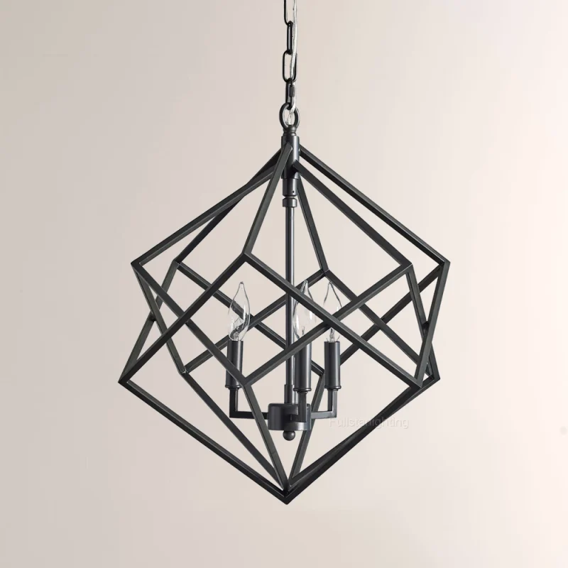 Geode Metal Three-Light Pendant