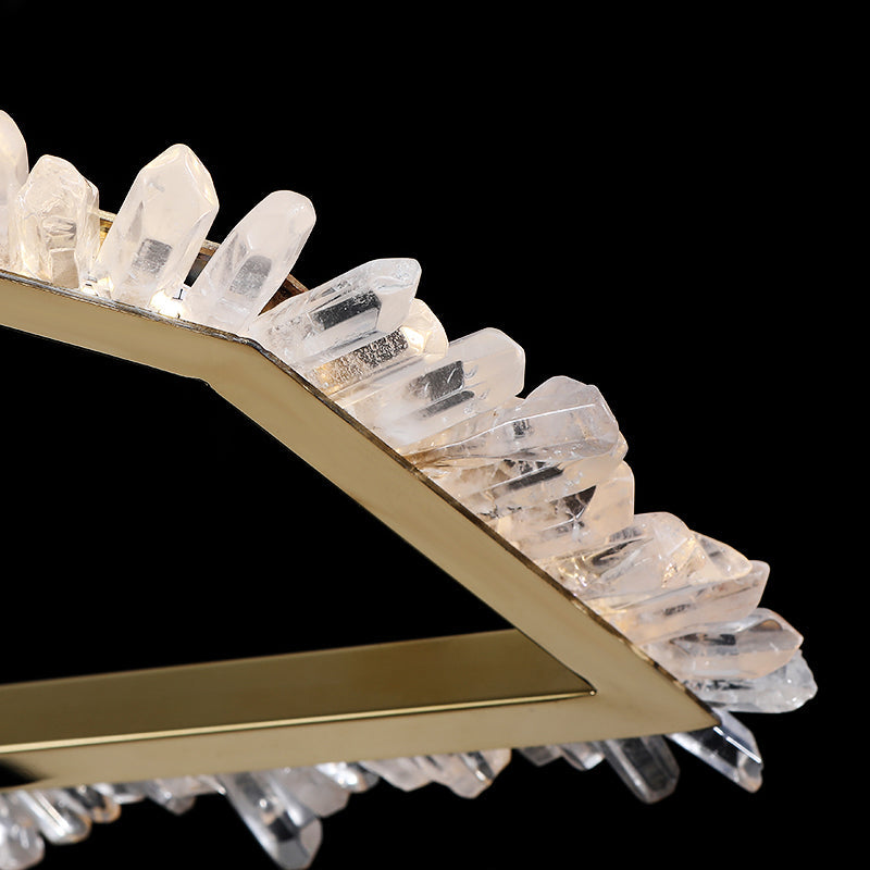 Gina Irregular Modern Living Room Rock Crystal Chandelier - XYlight