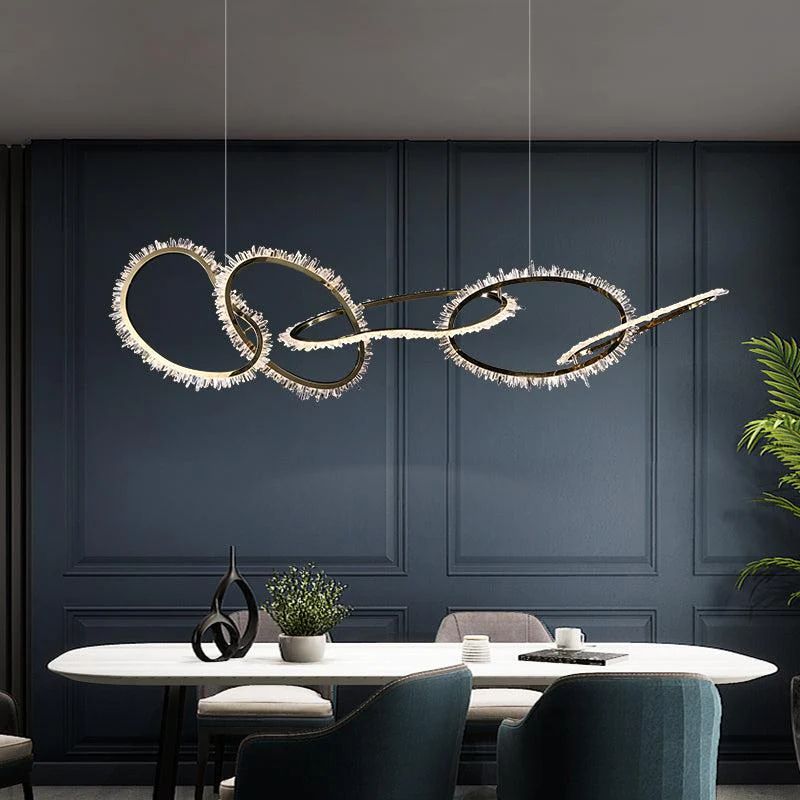 Gina Rock Crystal Irregular Round Chandelier - XYlight