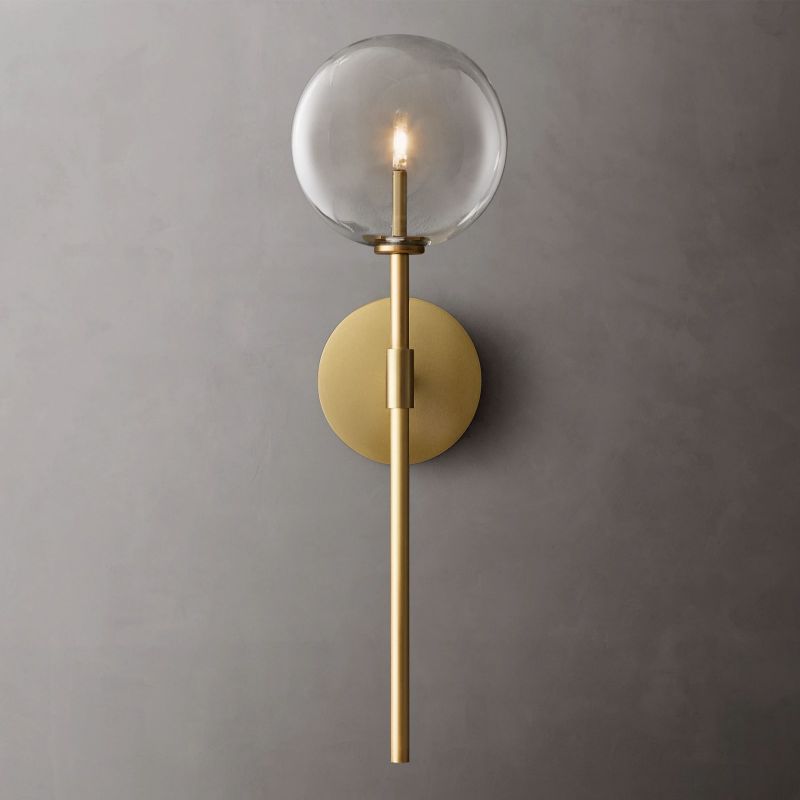 Glisavel Modern Glass Globe Sconce - XYlight