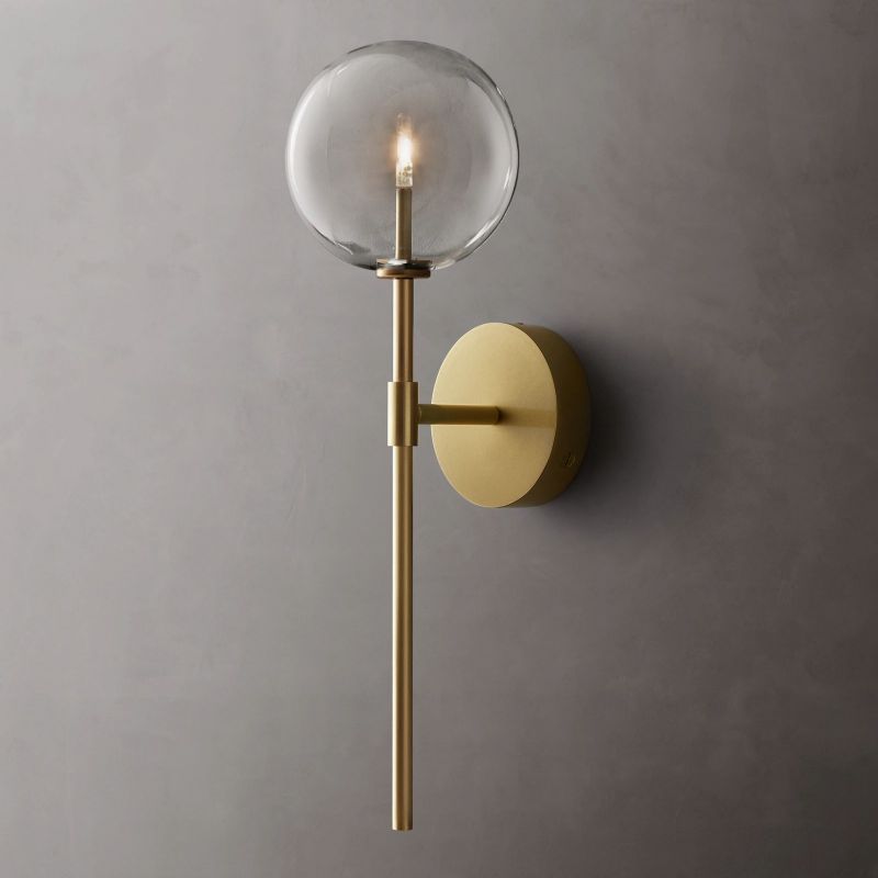 Glisavel Modern Glass Globe Sconce - XYlight