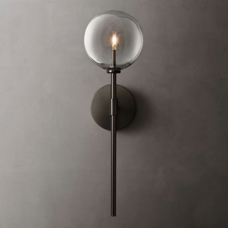 Glisavel Modern Glass Globe Sconce - XYlight