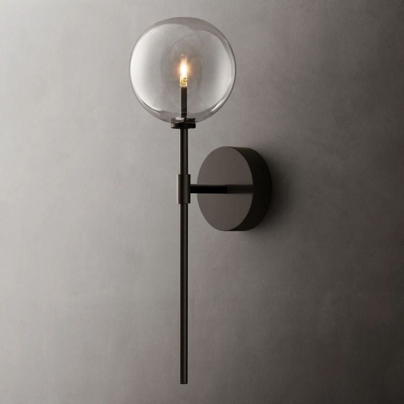 Glisavel Modern Glass Globe Sconce - XYlight