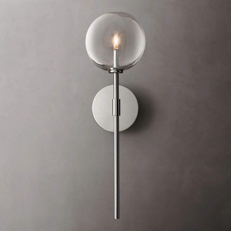 Glisavel Modern Glass Globe Sconce - XYlight