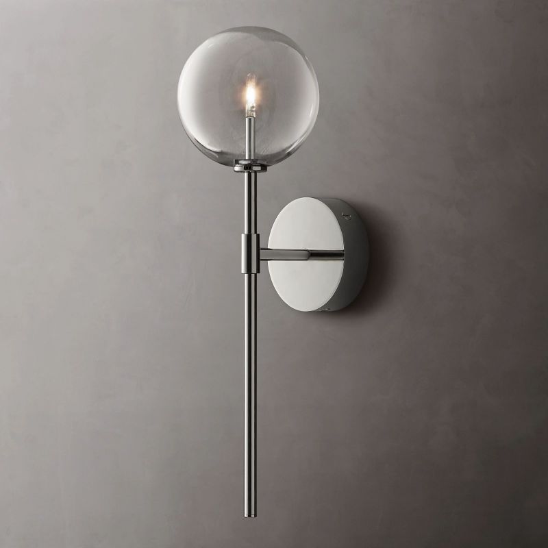 Glisavel Modern Glass Globe Sconce - XYlight