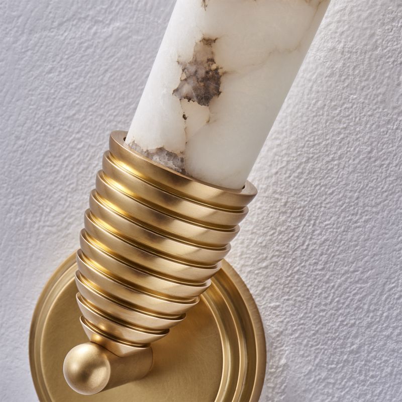 Gypsum Alabaster LED Wall Sconce - XYlight
