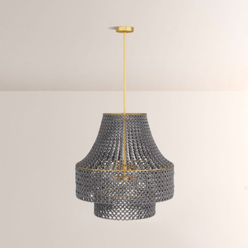 Hamlet Beaded Wood Chandelier