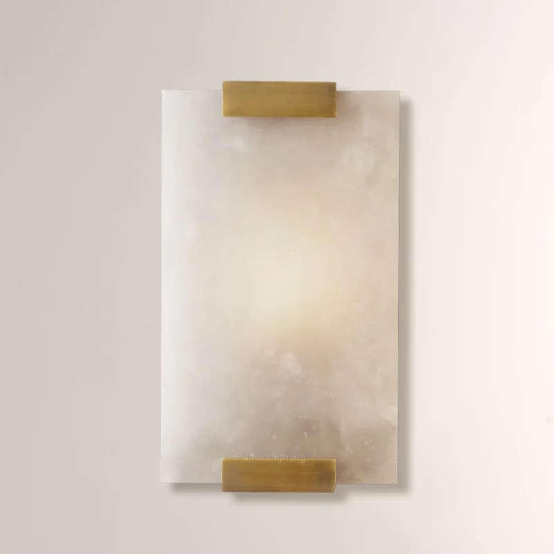 Hand-Carved Alabaster Sconce