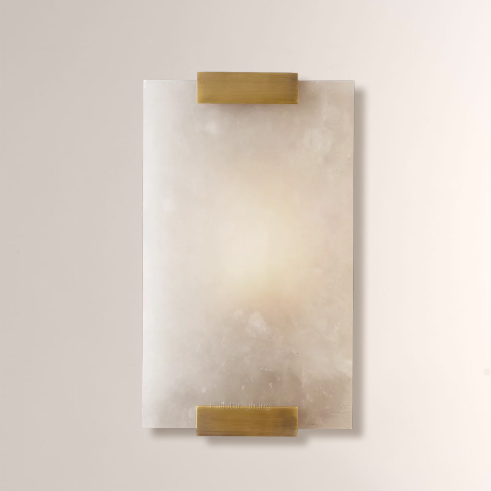 Hand-Carved Alabaster Sconce - XYlight