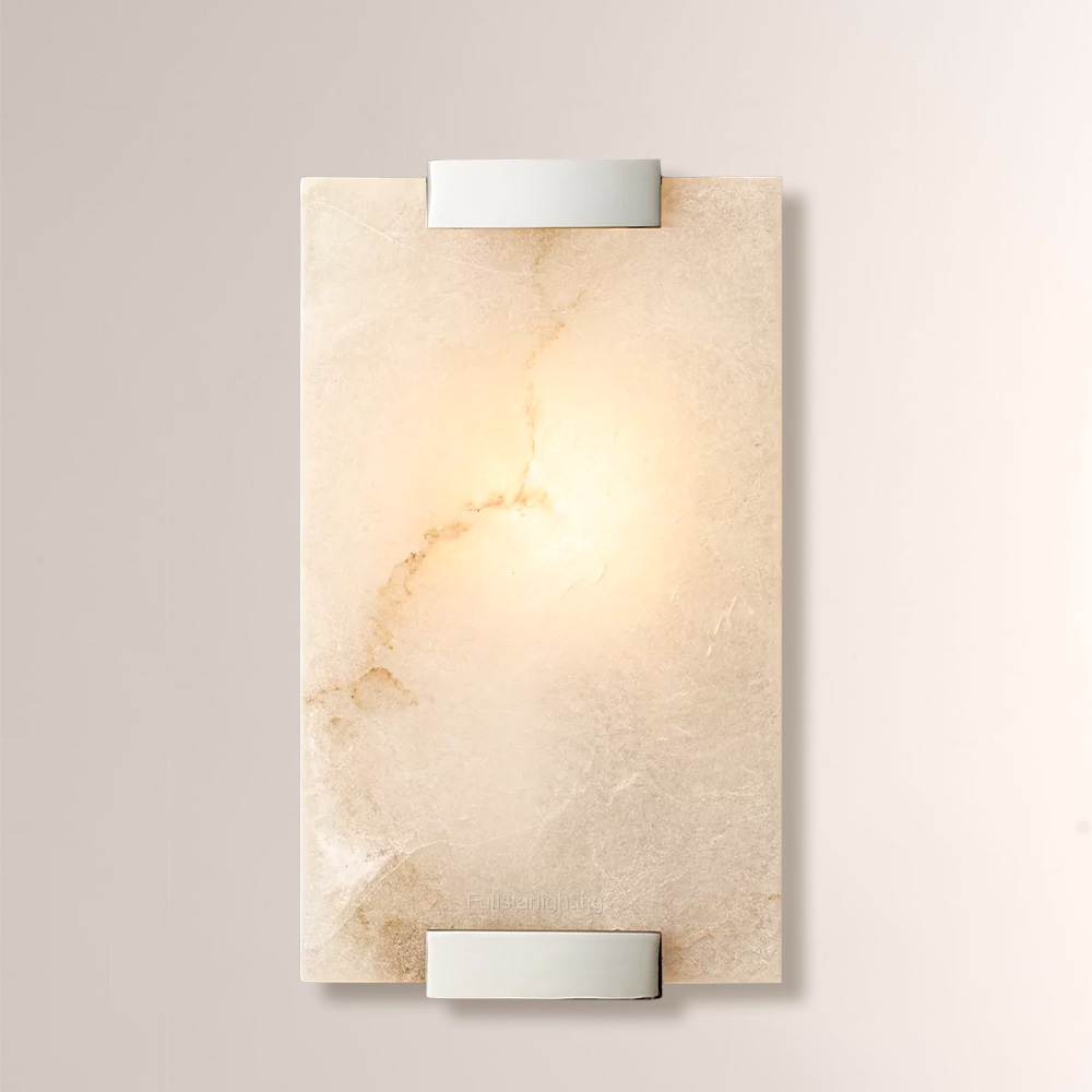 Hand-Carved Alabaster Sconce - XYlight