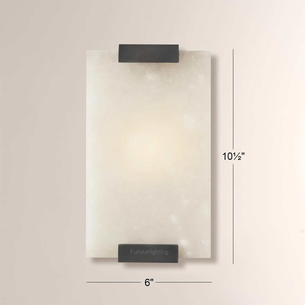 Hand-Carved Alabaster Sconce - XYlight