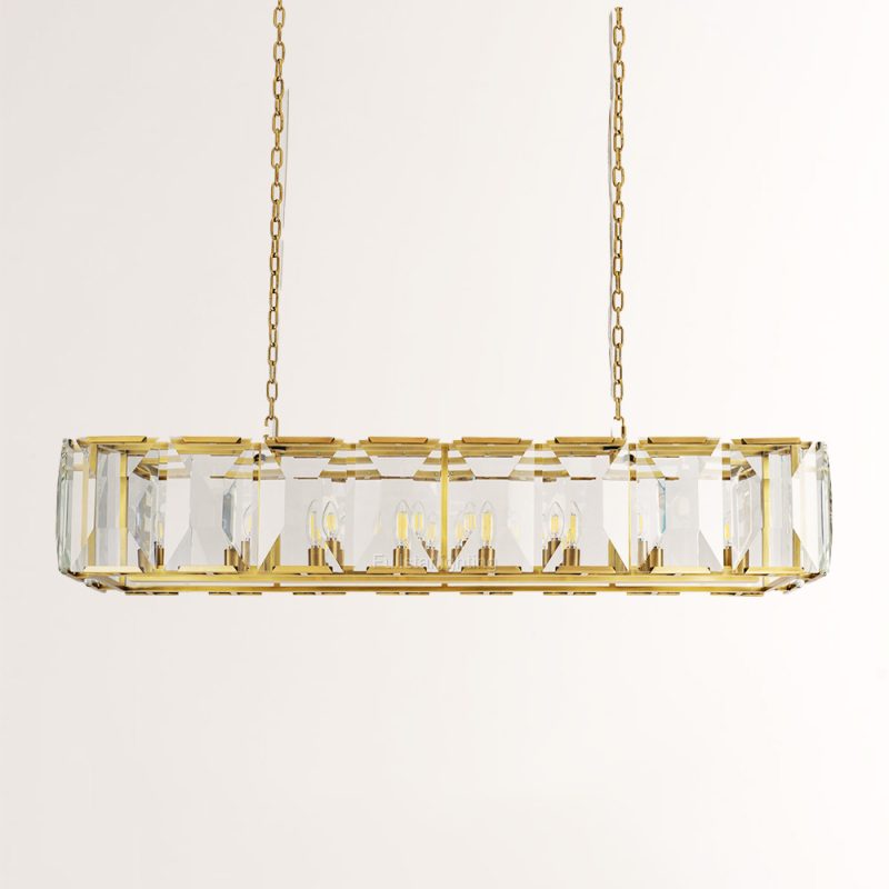 Harlino Crystal Rectangular Chandelier