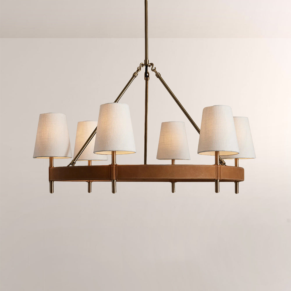 Haven Round Brass Chandelier - XYlight
