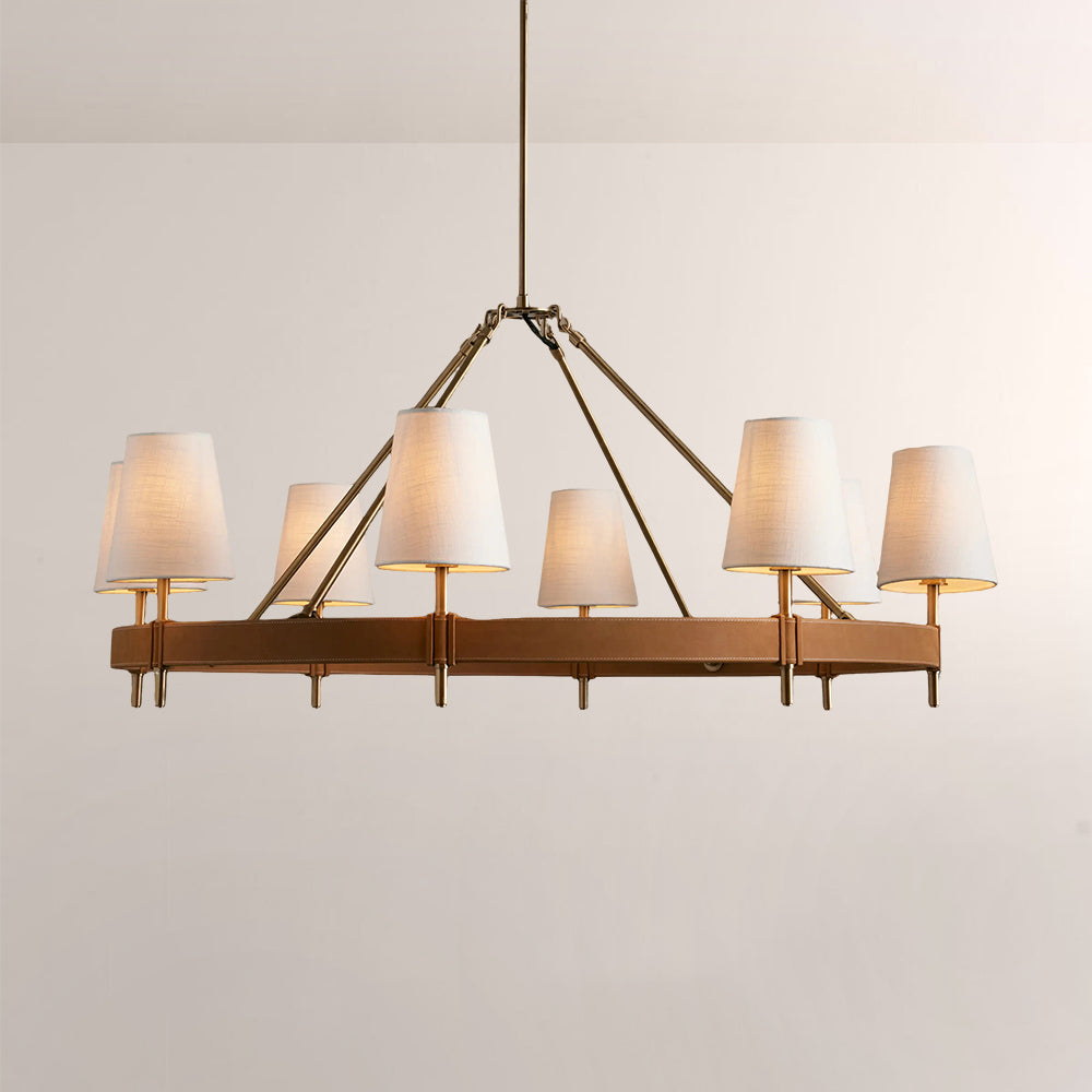 Haven Round Brass Chandelier - XYlight